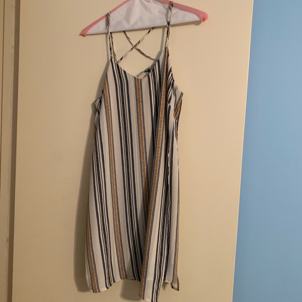 Collective concepts striped dress